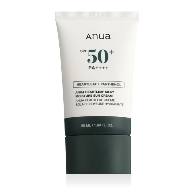 Anua Heartleaf Moisture Sun SPF 50+ PA++++ veido kremas su SPF, 50 ml