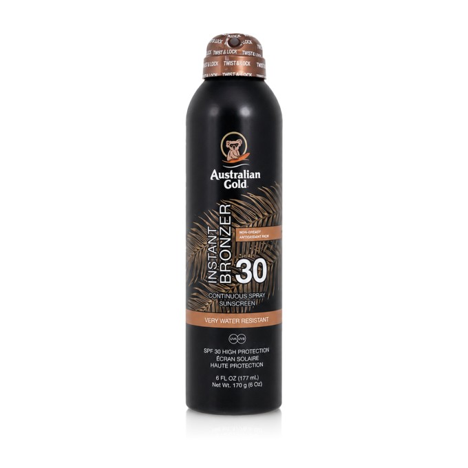 Australian Gold Instant Bronzer SPF 30 įdegio purškiklis, 177 ml