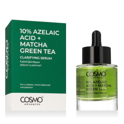 COSMO ADVANCED Clarifying 10% Azelaic Acid + Matcha Green Tea veido serumas, 40 ml