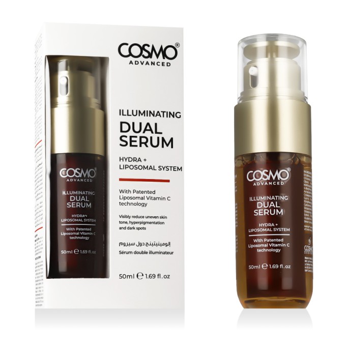 COSMO ADVANCED Iluminating Dual drėkinamasis serumas, 50 ml