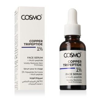 COSMO ADVANCED 1% Copper Tripeptide + Multi-peptide Face senėjimą stabdantis serumas, 30 ml
