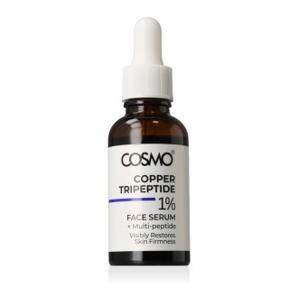 COSMO ADVANCED 1% Copper Tripeptide + Multi-peptide Face senėjimą stabdantis serumas, 30 ml 2