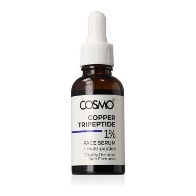 COSMO ADVANCED 1% Copper Tripeptide + Multi-peptide Face senėjimą stabdantis serumas, 30 ml
