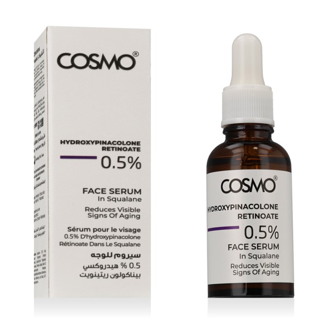 COSMO ADVANCED 0.5% Hydroxypinacolone Retinoate Face senėjimą stabdantis serumas, 30 ml