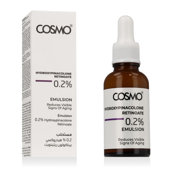 COSMO ADVANCED 0.2% Hydroxypinacolone Retinoate Emulsion senėjimą stabdantis serumas, 30 ml