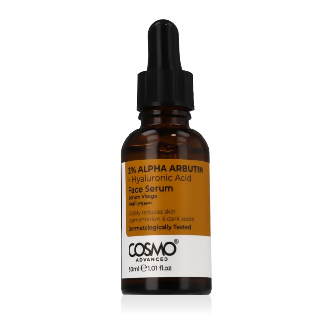 COSMO ADVANCED Alpha Arbutin 2% + Hyaluronic Acid veido serumas, 30 ml