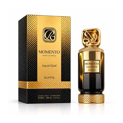 Riiffs Perfumes Momento Liquid Gold Extrait de Parfum kvepalai unisex, 100 ml
