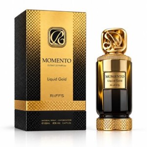 Riiffs Perfumes Momento Liquid Gold Extrait de Parfum kvepalai unisex, 100 ml