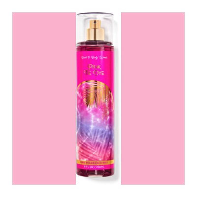 Bath & Body Works Pink Tie Dye kūno dulksna, 236 ml