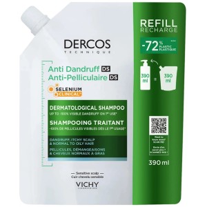 Vichy Dercos Anti-Dandruff Dry Hair ECO Refill - šampūno nuo pleiskanų sausiems plaukams