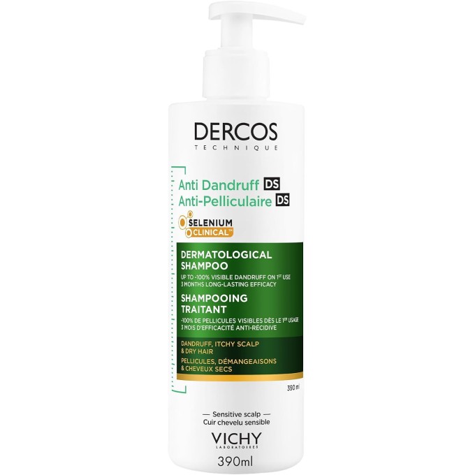 Vichy Dercos Anti-Dandruff Advanced Action Shampoo - Anti-dandruff shampoo 390 ml