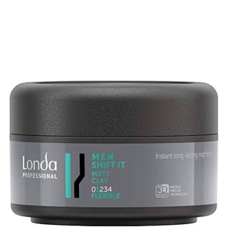 Londa Professional MEN Shift It Matt Clay - plaukų formavimo molis, suteikiantis ilgalaikį matinį