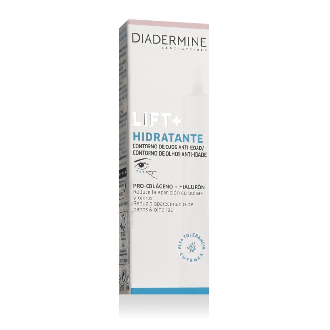 Diadermine Laboratoires Lift+ Hydra Lifting Anti-Age Eye paakių kremas nuo raukšlių, 15 ml