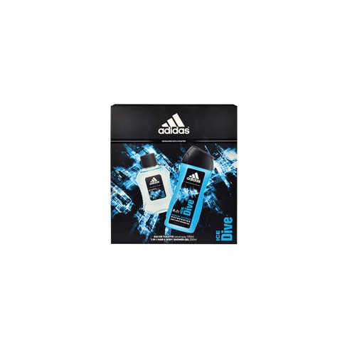 Adidas Ice Dive Gift Set EDT 100 ml shower gel Ice Dive 250 ml 100ml