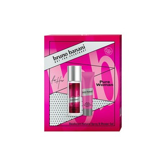 Bruno Banani Pure Woman dovanų rinkinys – dezodorantas 75 ml ir dušo želė 50 ml
