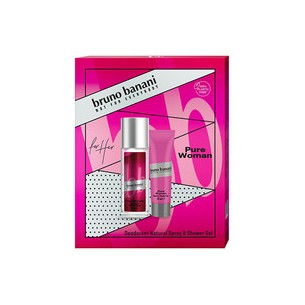 Bruno Banani Pure Woman dovanų rinkinys – dezodorantas 75 ml ir dušo želė 50 ml
