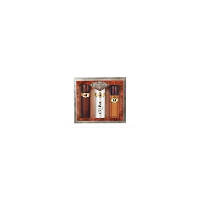 Cuba Cuba Gold Gift Set EDT 100 ml After Shave Cuba Gold 100 ml and deospray Cuba Gold 200 ml 100ml