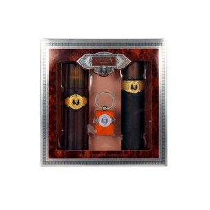 Cuba Cuba Gold Gift Set EDT 100 ml After Shave Cuba Gold 100 ml and keychain 100 ml vyrams