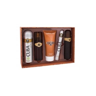 Cuba Cuba Must Have Gold Gift Set EDT 100 ml, 35 ml EDT, After Shave 100 ml dušo želė 200 ml and