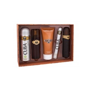 Cuba Cuba Must Have Gold Gift Set EDT 100 ml, 35 ml EDT, After Shave 100 ml dušo želė 200 ml and