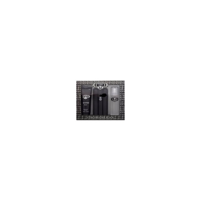 Cuba Prestige Black Gift set EDT 90 ml, shower gel 200 ml and aftershave 100 ml 90ml