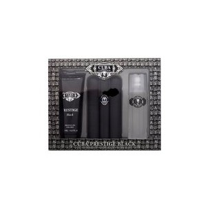Cuba Prestige Black Gift set EDT 90 ml, shower gel 200 ml and aftershave 100 ml 90ml