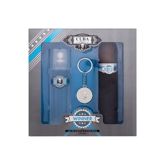 Cuba Winner Dovanų rinkinys EDT 100 ml, After Shave 100 ml and pendant 100 ml vyrams