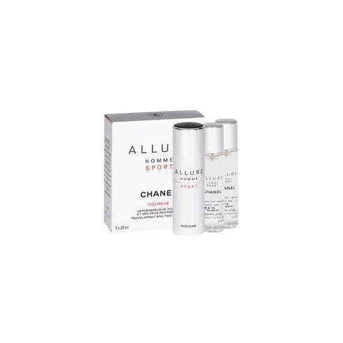 Chanel Allure Homme Sport Cologne EDC odekalonas vyrams, ( 3 x 20 ml ) 60 ml