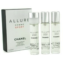 Chanel Allure Homme Sport EDT (3 x 20 ml) filling (60 ml) kvepalai vyrams
