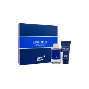 Mont Blanc Explorer Ultra Blue Gift set EDP 100 ml, miniature EDP 7.5 ml and shower gel 100 ml 100ml