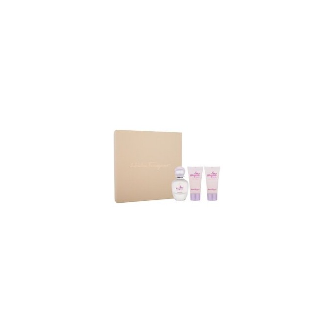 Salvatore Ferragamo Amo Ferragamo Flowerful Gift set EDT 50 ml, body lotion 50 ml and shower gel 50 ml 50ml