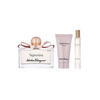 Salvatore Ferragamo Signorina rinkinys - EDP 100 ml + EDP 10 ml + kūno losjonas 50 ml