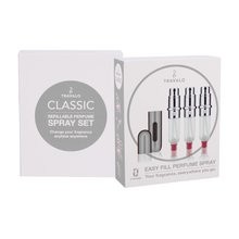 Travalo Travalo Classic HD SET Refilled Flacon 3x5 ml + Case Silver unisex kvepalai