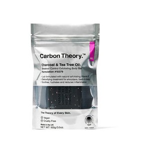 Carbon Theory Charcoal & Tea Tree Oil Breakout Control Exfoliating Body Bar - šveičiamasis kūno