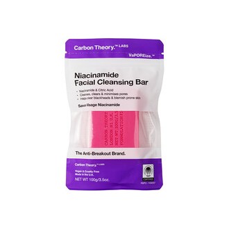 Carbon Theory Niacinamide Facial Cleansing Bar - Valomasis veido muilas 100 g