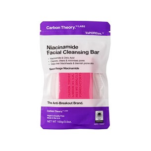 Carbon Theory Niacinamide Facial Cleansing Bar - Valomasis veido muilas 100 g