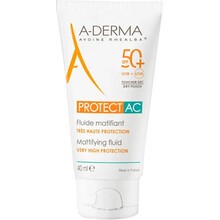 A-Derma Protect AC Mattifying Fluid SPF 50+, 40 ml