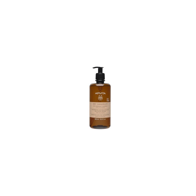 Apivita Dry Dandruff Shampoo - stiprinamasis šampūnas nuo pleiskanų, 250 ml