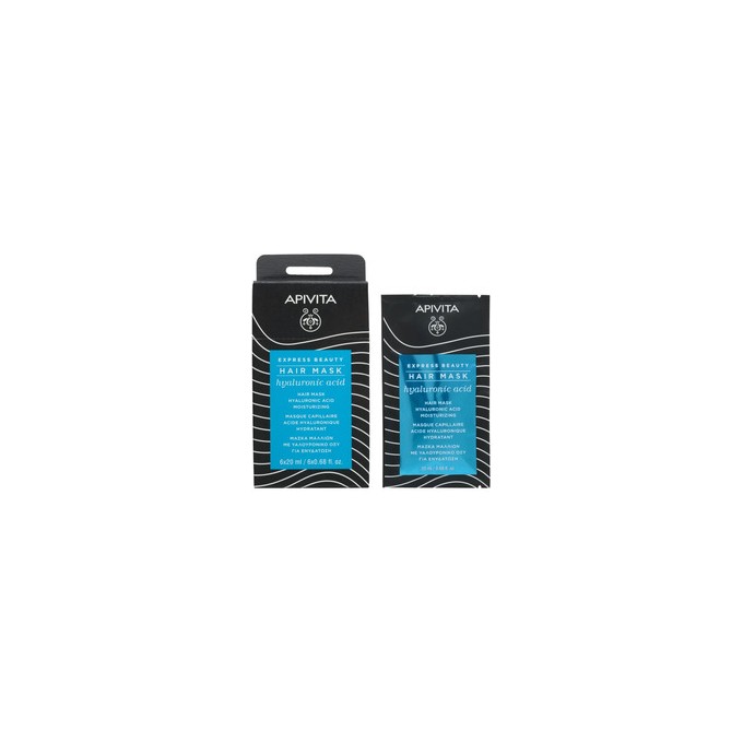 Apivita Express Beauty Hair Mask Hyaluronic Acid - maitinamoji kaukė plaukams s kyselinou