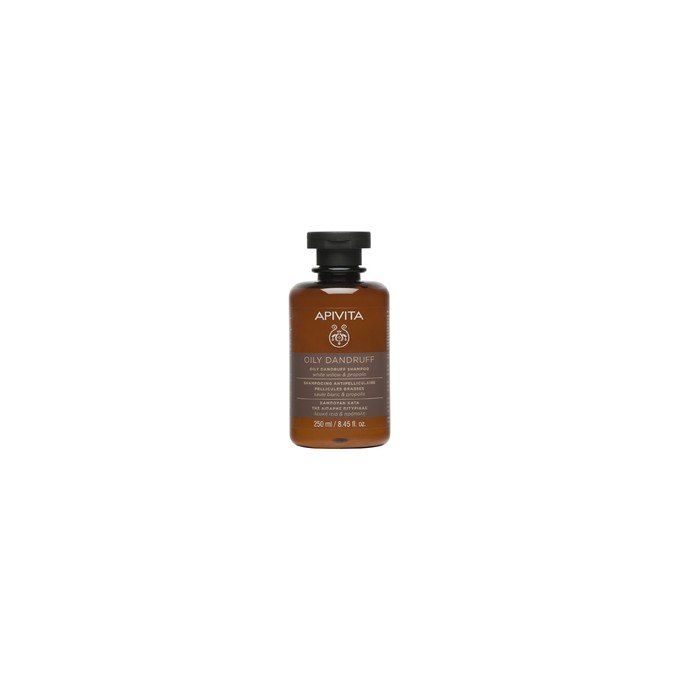 Apivita Oily Dandruff Shampoo - Čisticí šampon proti lupům 250 ml